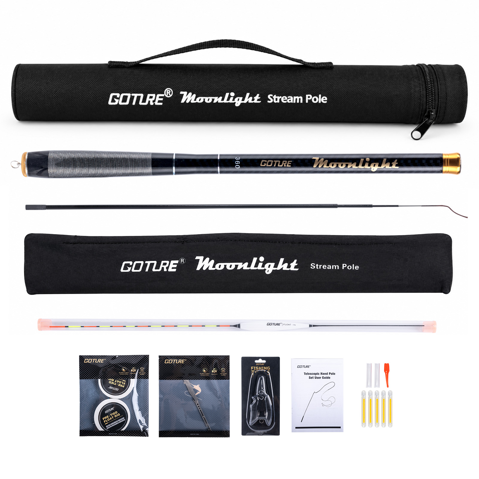 Fishing Equipment Bag - Телескопическая удочка Goture с набором рыболовных
