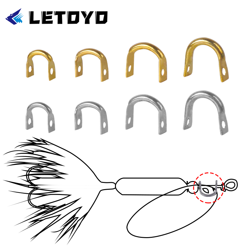 Ice Fishing Tip Up - 100 шт. Складная U-образная рыболовная приманка,