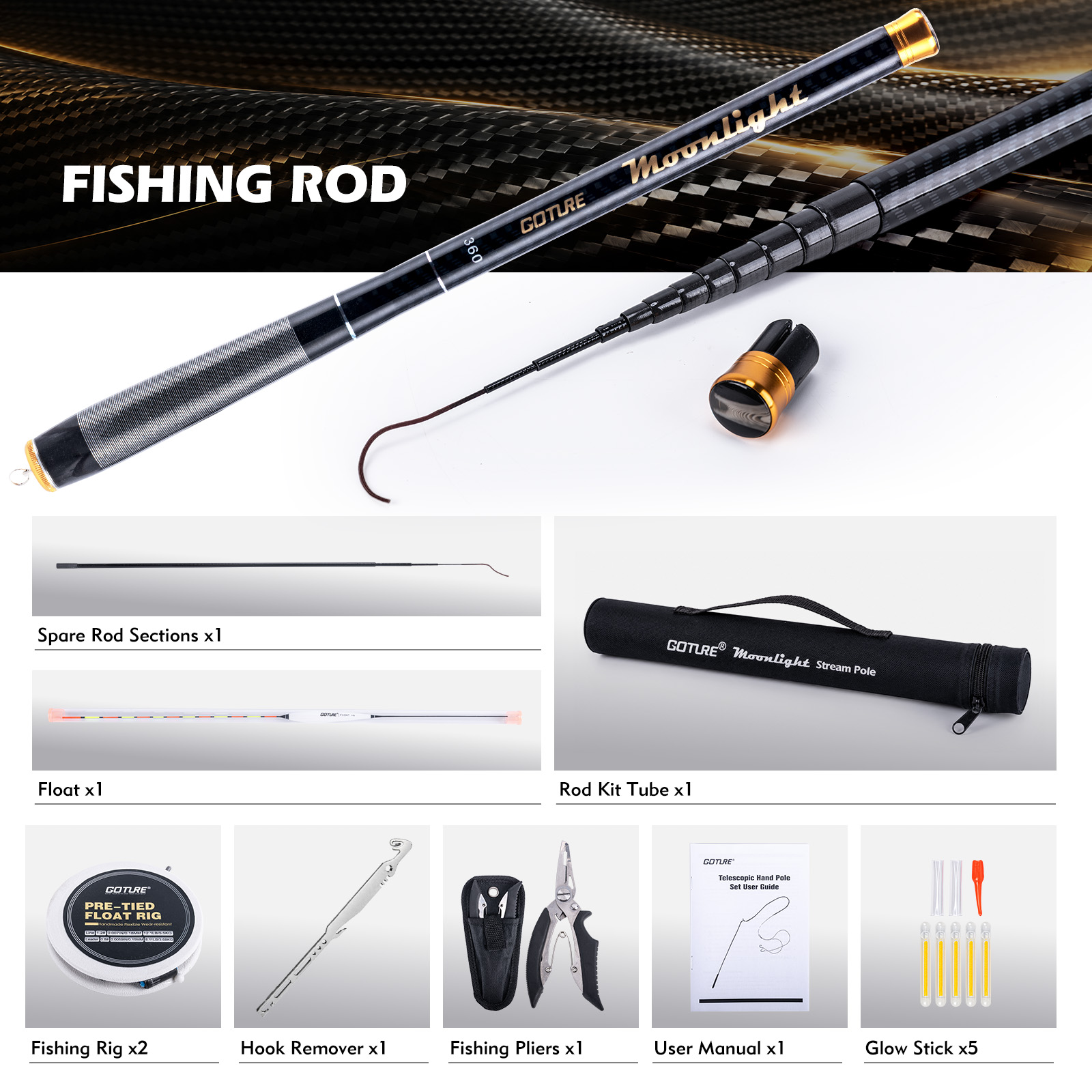 Телескопическая удочка Goture  – обзор и цена Fishing Equipment Bag