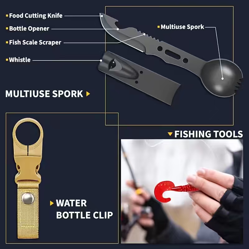 Набор для выживания «10 в 1»,  – обзор и цена Fishing Equipment Essentials