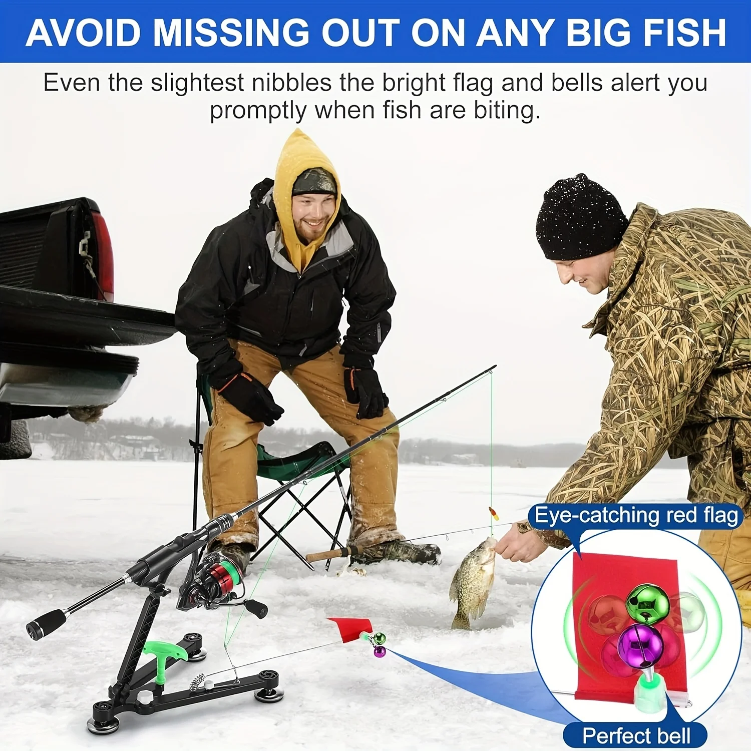 1 комплект: держатель для удоч – обзор и цена Ice Fishing Tip Up